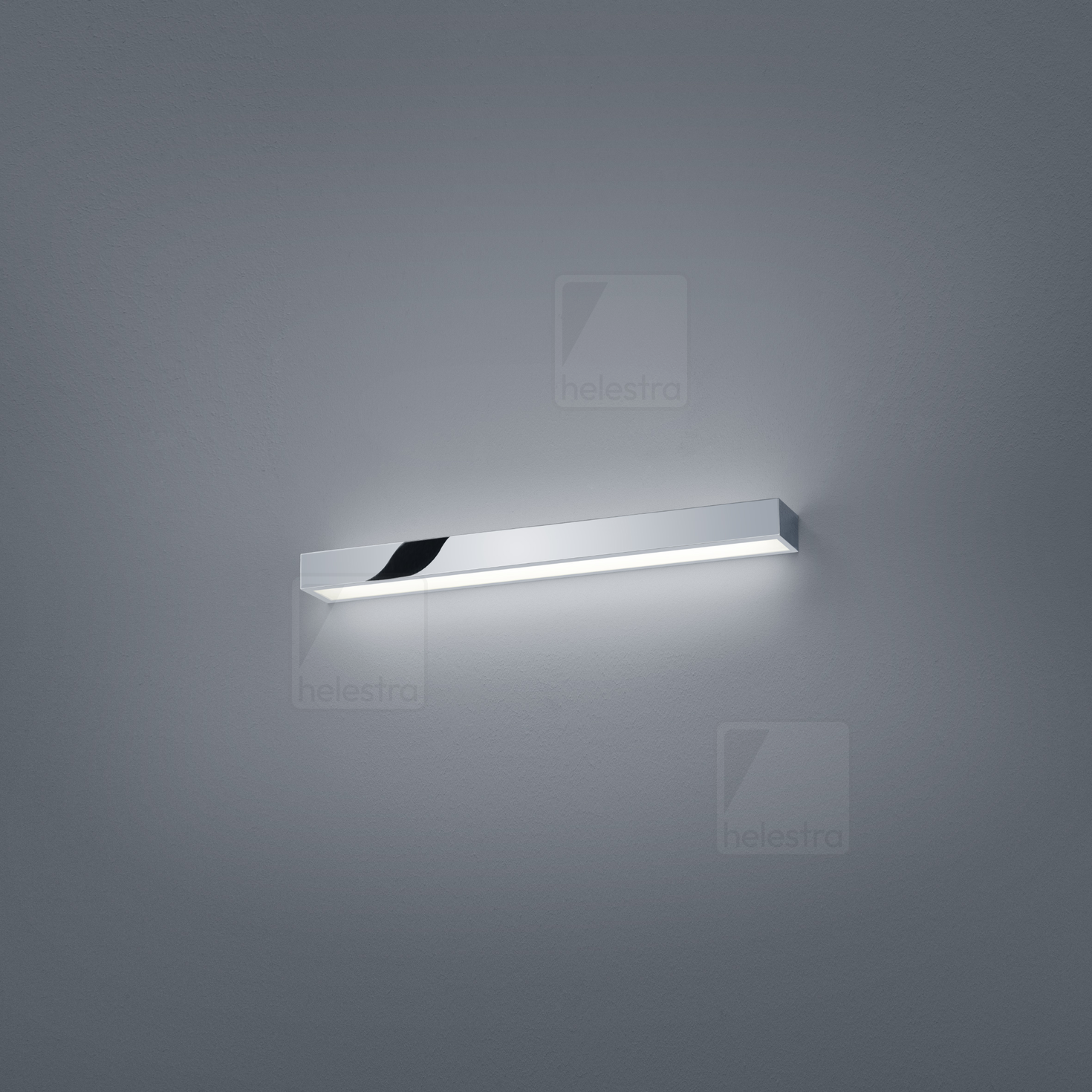 Helestra THEIA  lampada a parete acciaio cromato