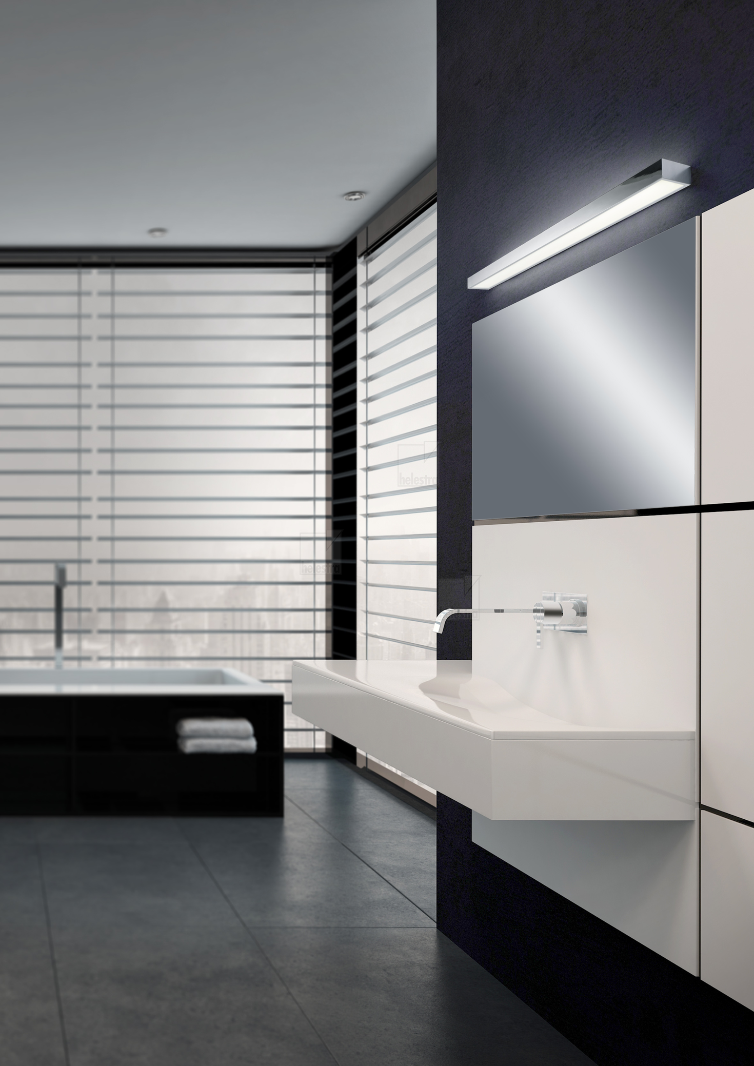 Helestra THEIA  applique Acier chrome
