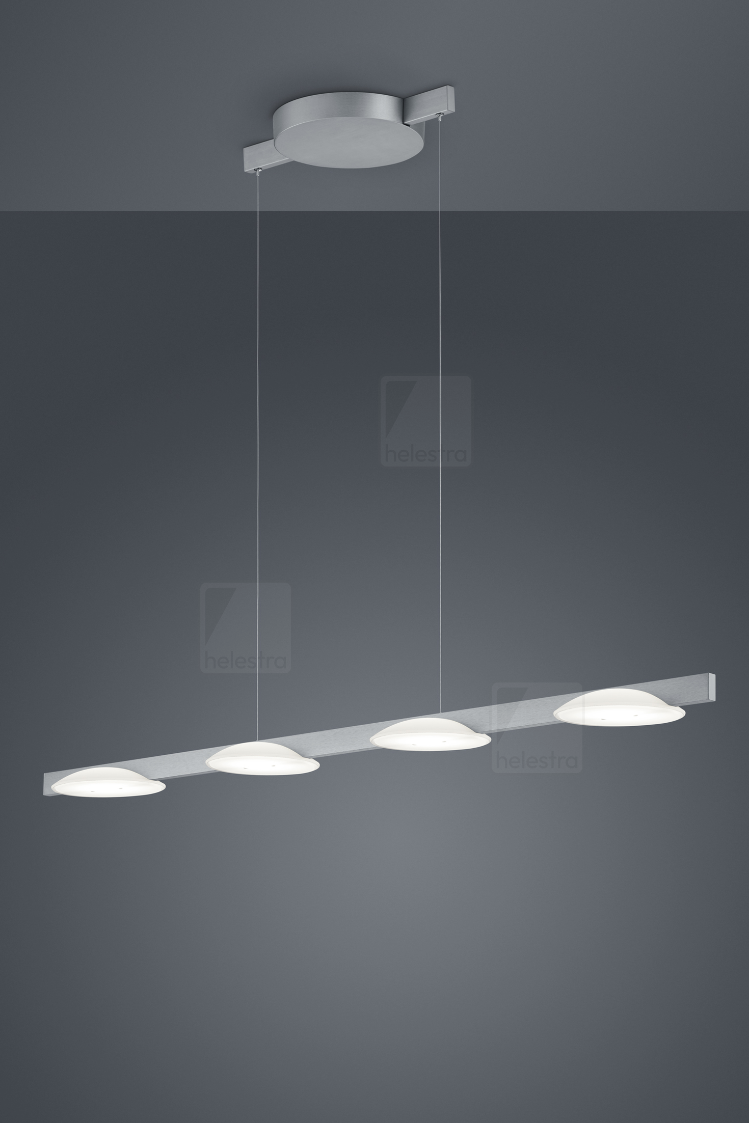 Helestra POLE  pendant luminaire aluminium nickel mat