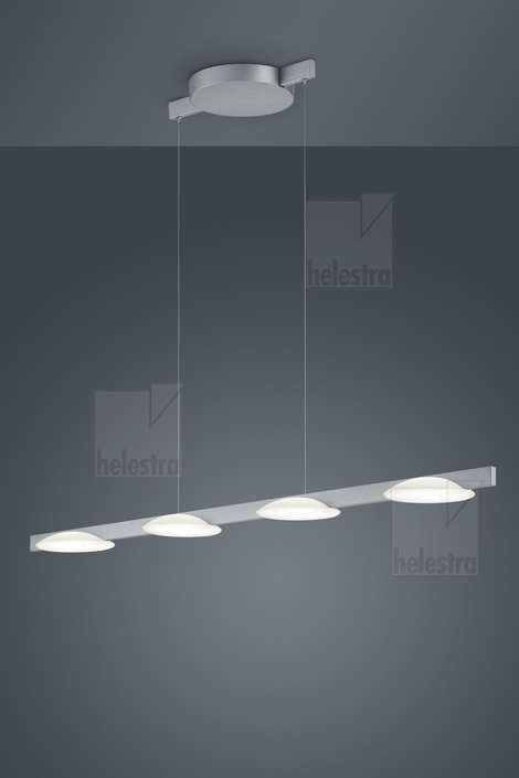 Helestra POLE  suspension lumineuse aluminium nickel mat