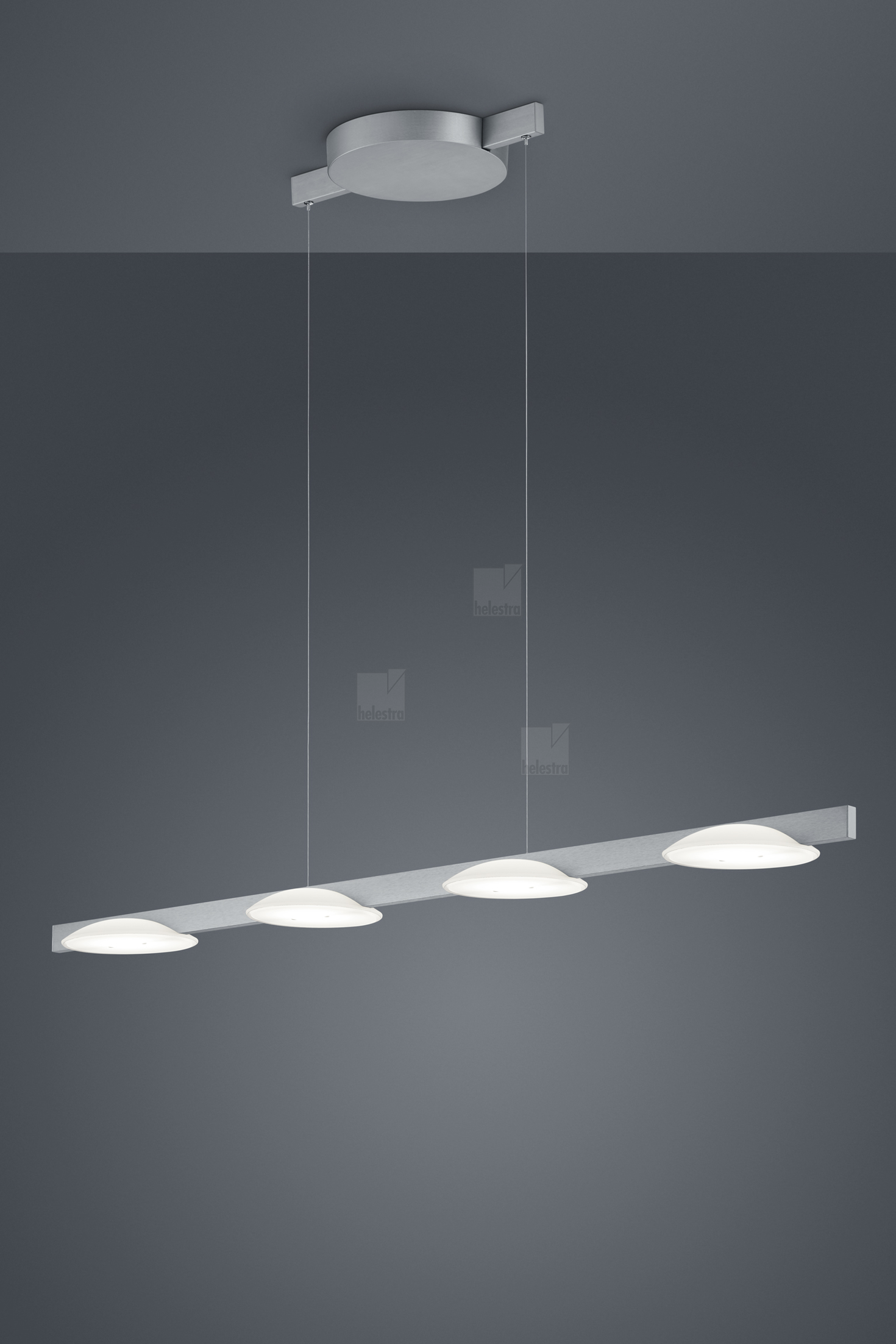 Helestra POLE  Pendelleuchte Aluminium mattnickel