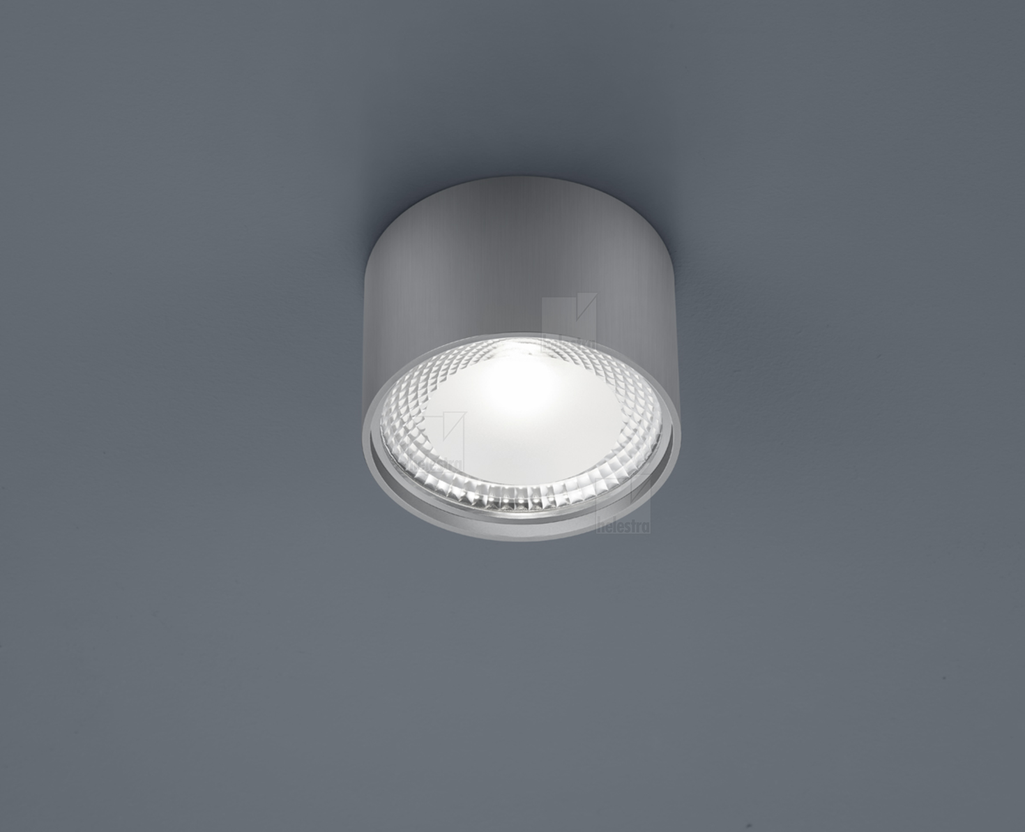 Helestra KARI  lampada soffitto acciaio nickel opaco
