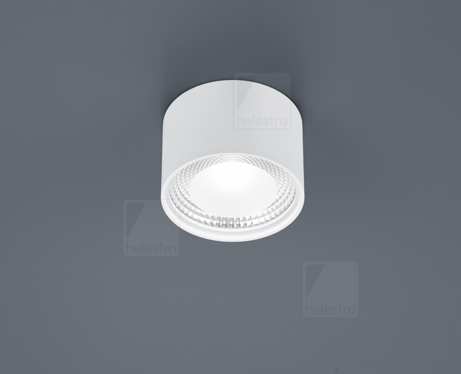 Helestra KARI  Plafonnier Acier blanc mat