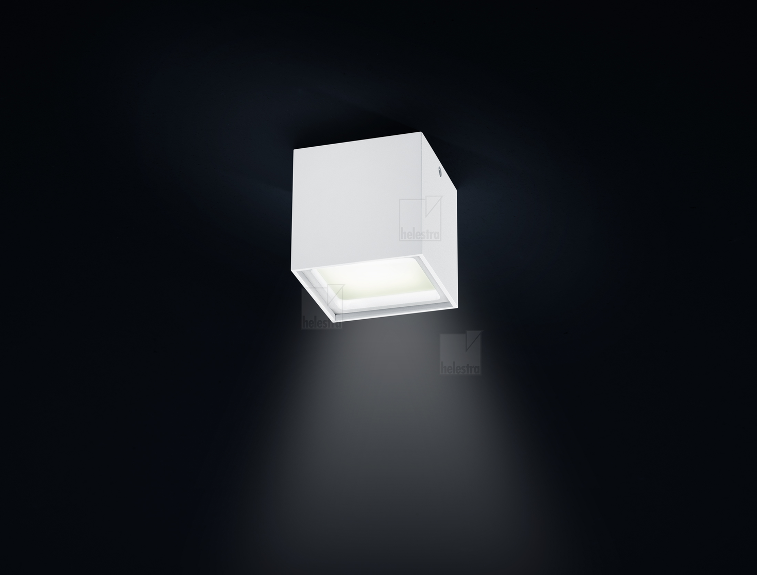 Helestra SIRI-LED  Plafonnier aluminium blanc mat