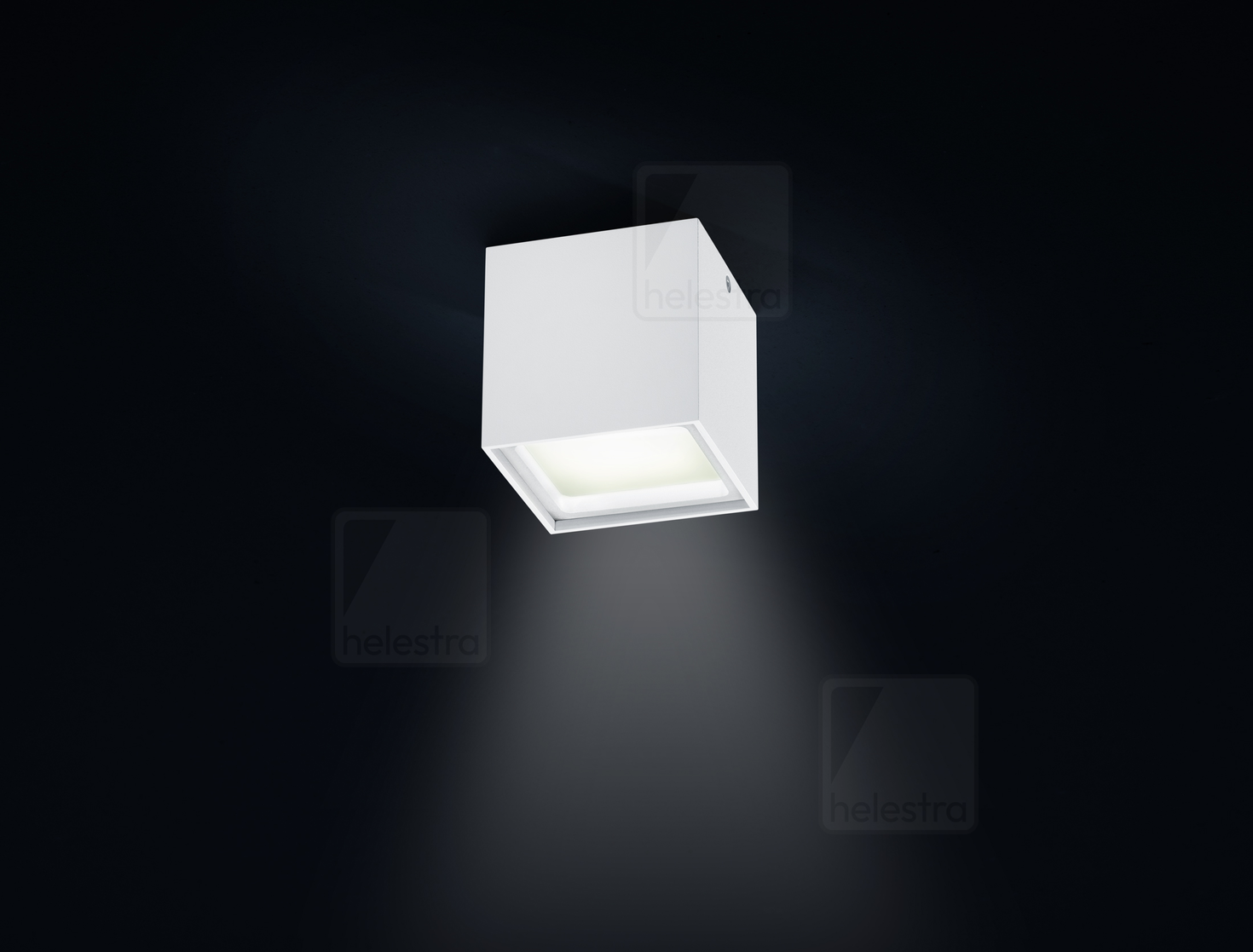 Helestra SIRI-LED  Deckenleuchte Aluminium mattweiß