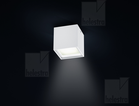 Helestra SIRI-LED  ceiling luminaire aluminium mat white