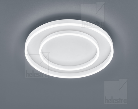 Helestra SONA  Plafonnier Acier blanc mat