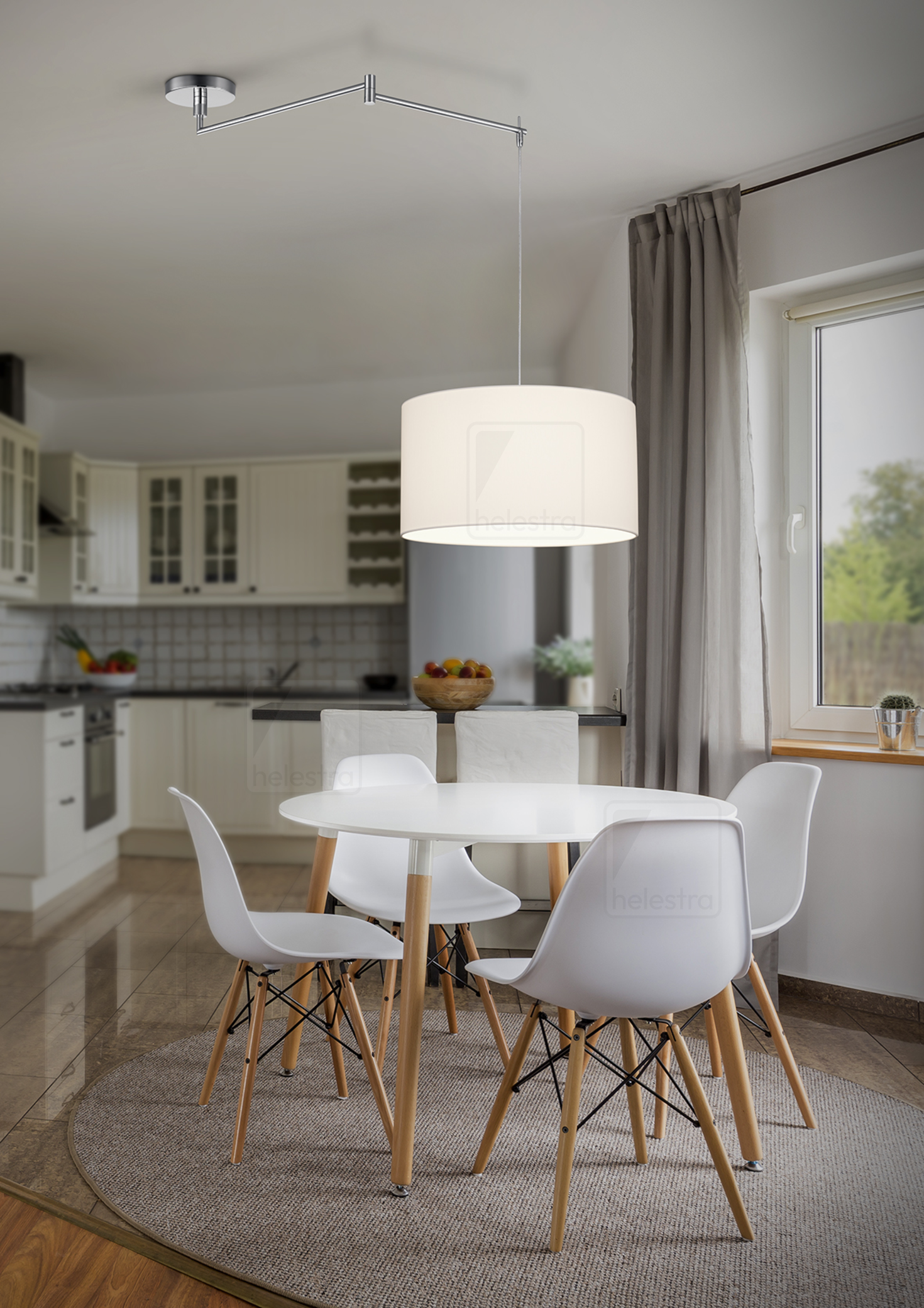 Helestra CERTO  suspension lumineuse Acier chrome