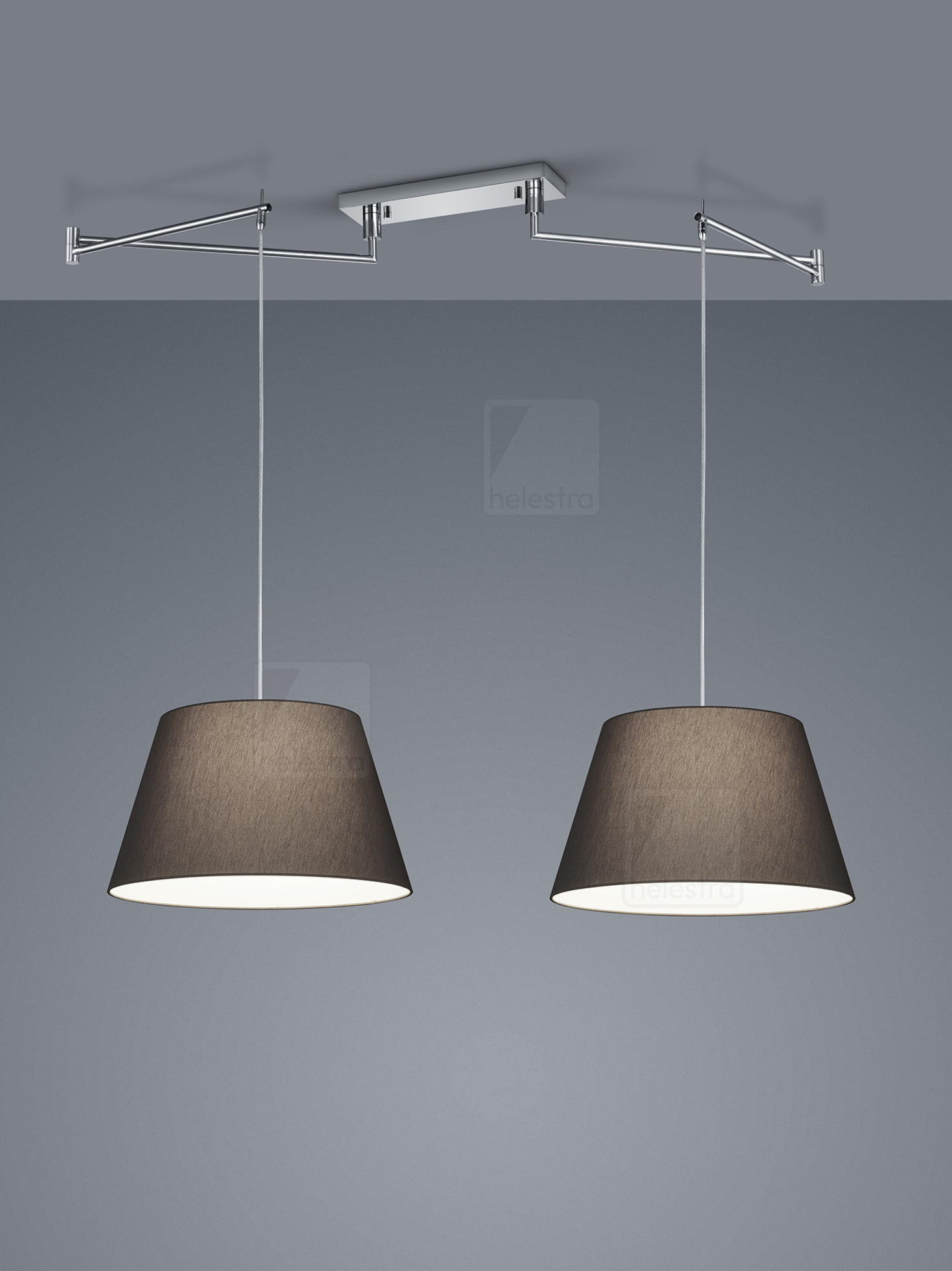 Helestra CERTO  suspension lumineuse Acier chrome