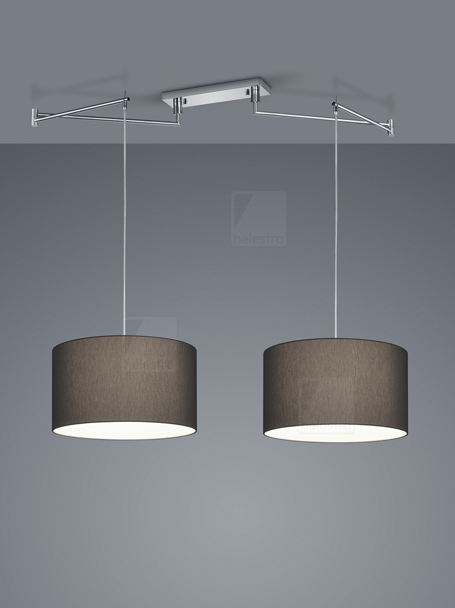 Helestra CERTO  suspension lumineuse Acier chrome