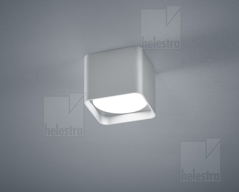 Helestra DORA  Deckenleuchte Aluminium mattsilber