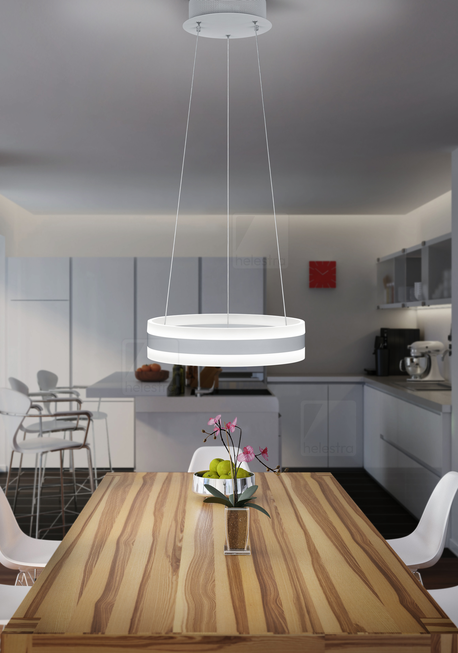 Helestra LIV  suspension lumineuse  blanc mat