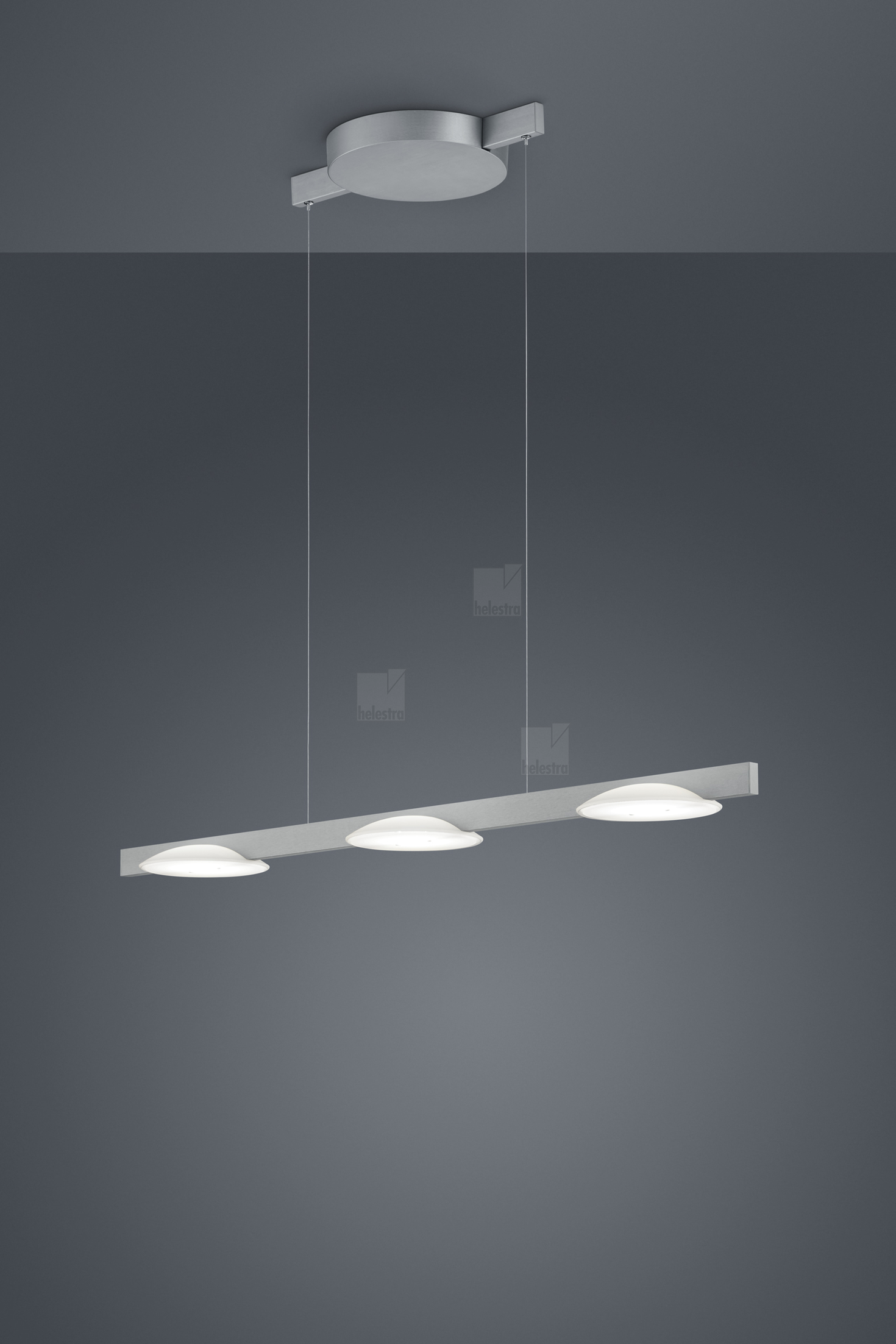 Helestra POLE  Pendelleuchte Aluminium mattnickel
