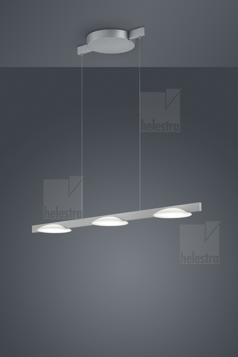 Helestra POLE  suspension lumineuse aluminium nickel mat
