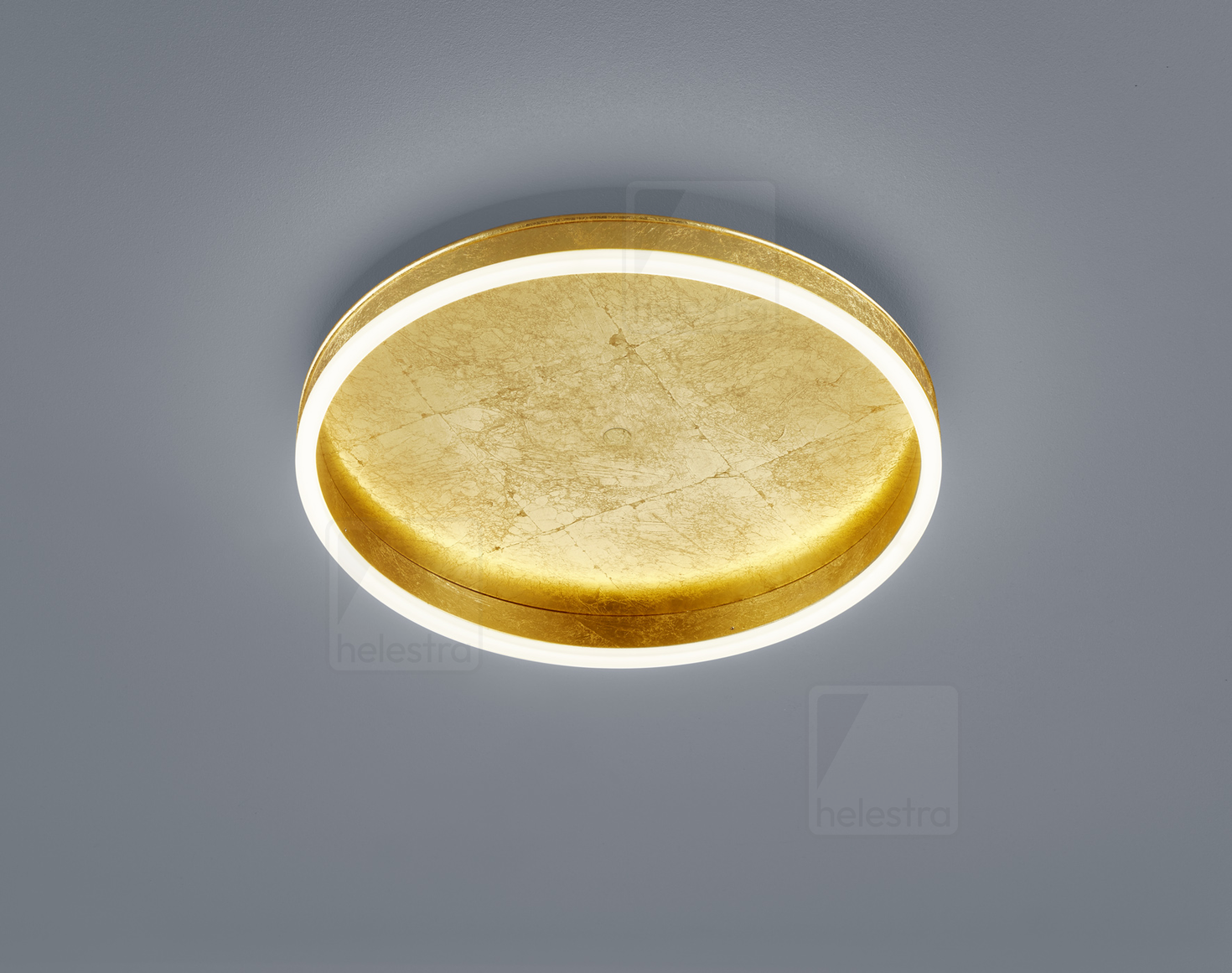 Helestra SONA  Plafonnier Acier feuille d'or