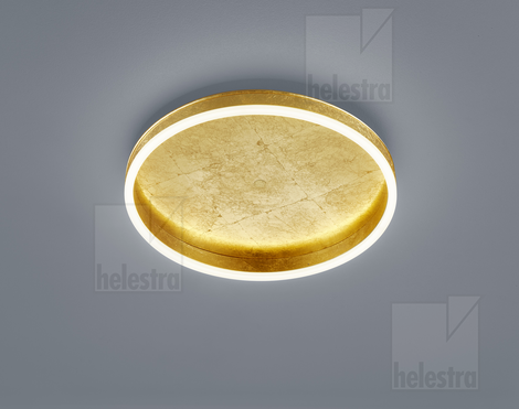 Helestra SONA  Deckenleuchte Stahl blattgold