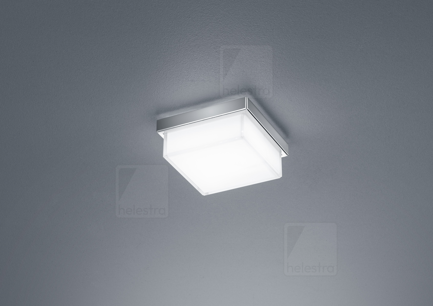Helestra COSI  lampada soffitto acciaio nickel opaco