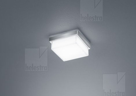 Helestra COSI Wand-/Deckenleuchte Stahl mattnickel