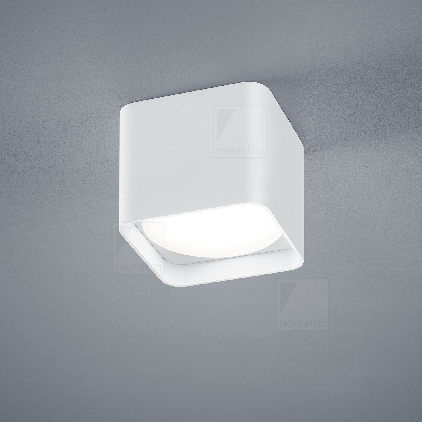 Helestra DORA  ceiling luminaire aluminium mat white