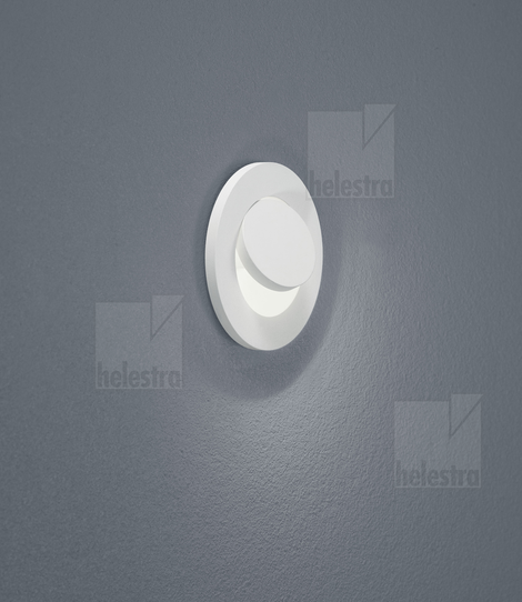 Helestra ONTO  Plafonnier encastré luminaire mural encastré aluminium blanc mat