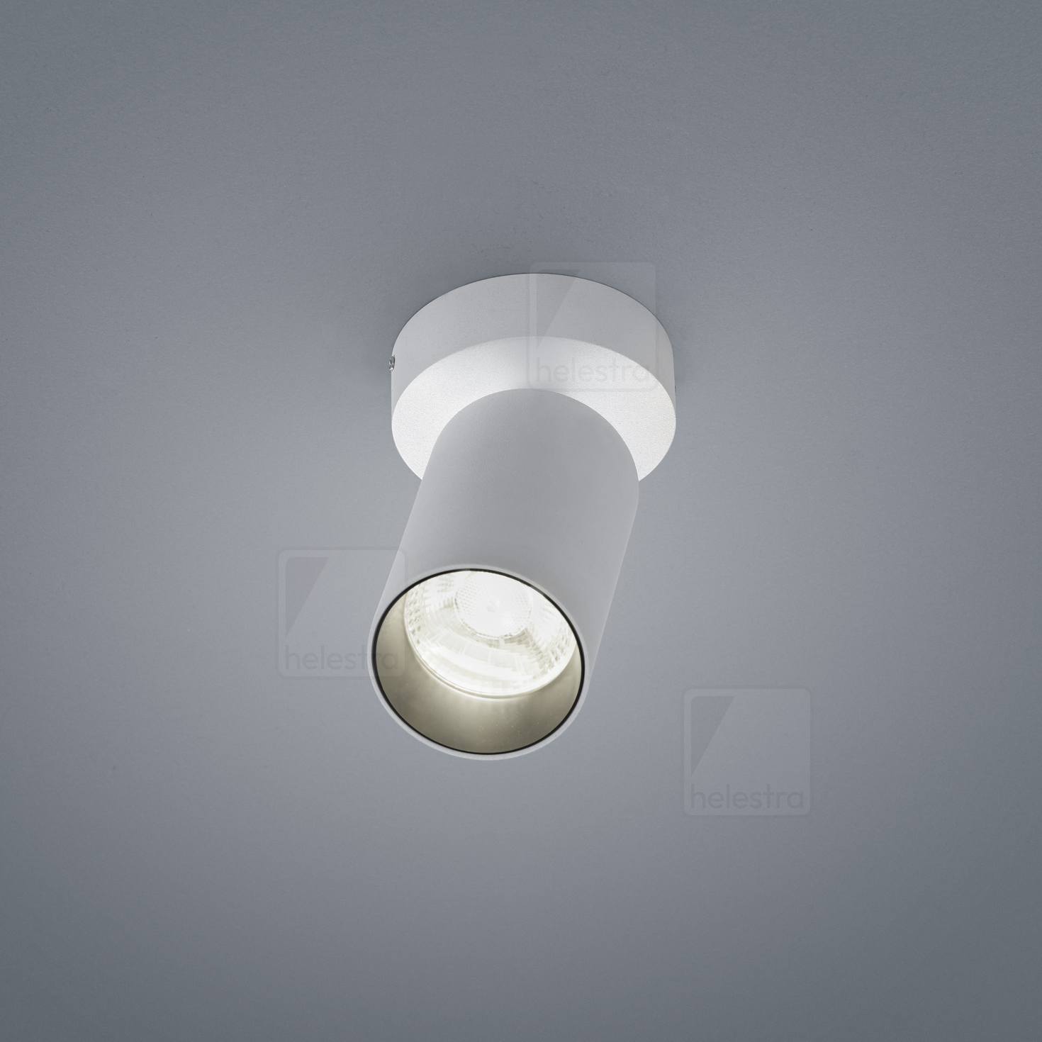 Helestra RIWA  Plafonnier aluminium blanc mat