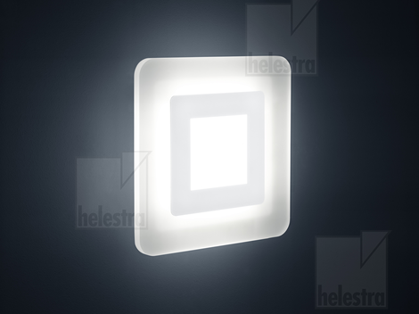 Helestra WES wall/ceiling-luminaire steel mat white