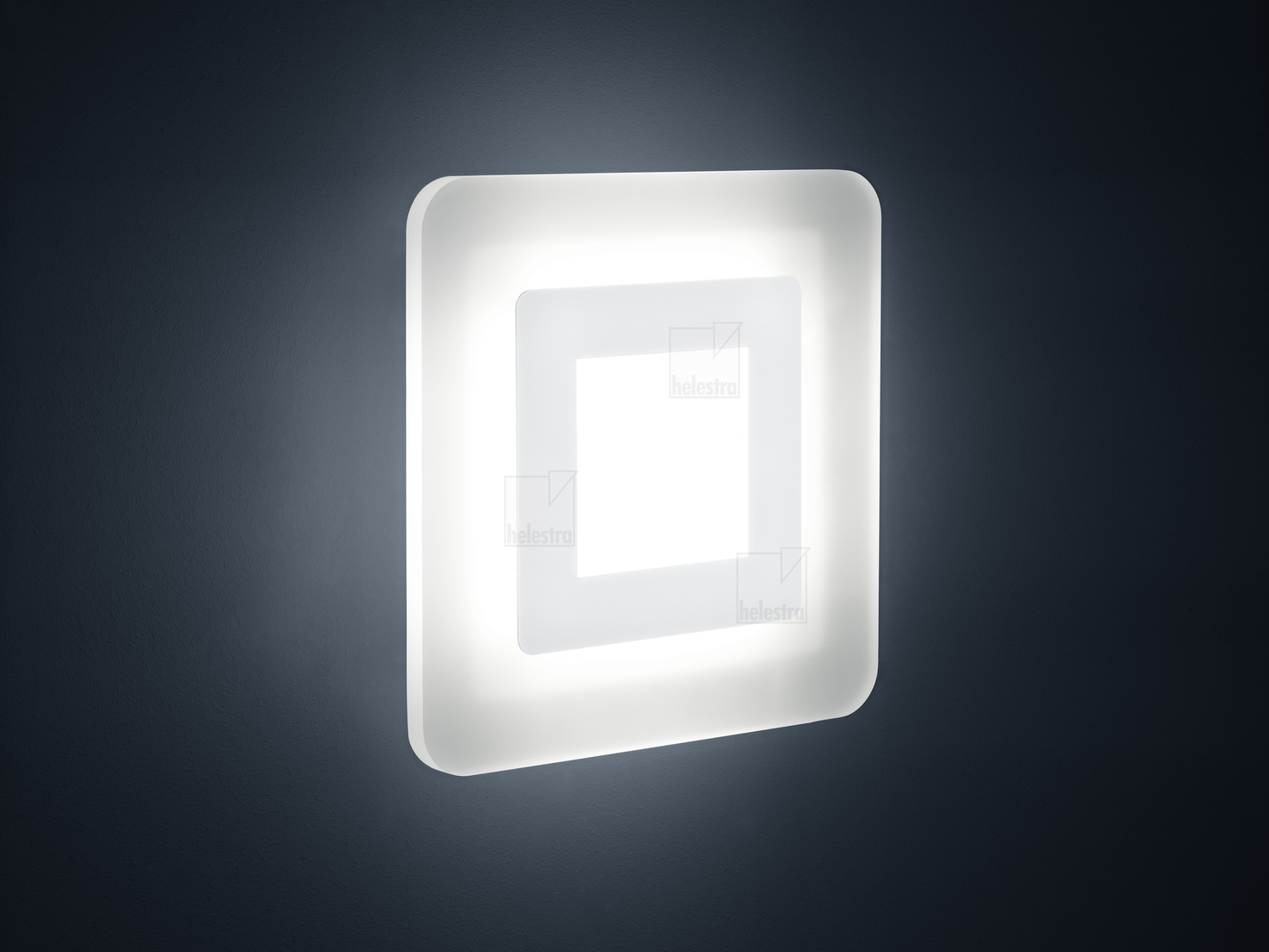 Helestra WES  lampada a parete lampada soffitto acciaio bianco opaco