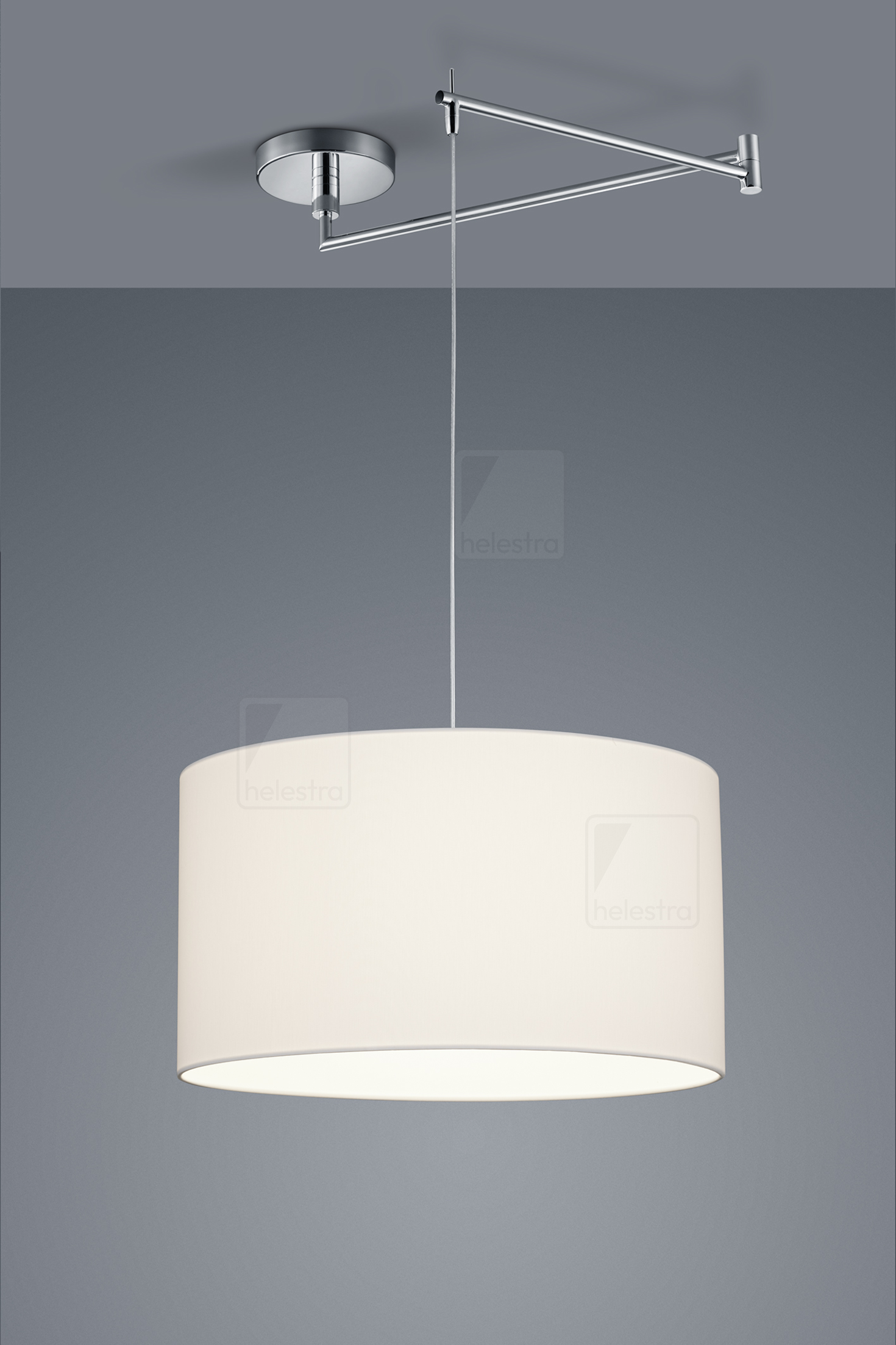 Helestra CERTO  suspension lumineuse Acier chrome