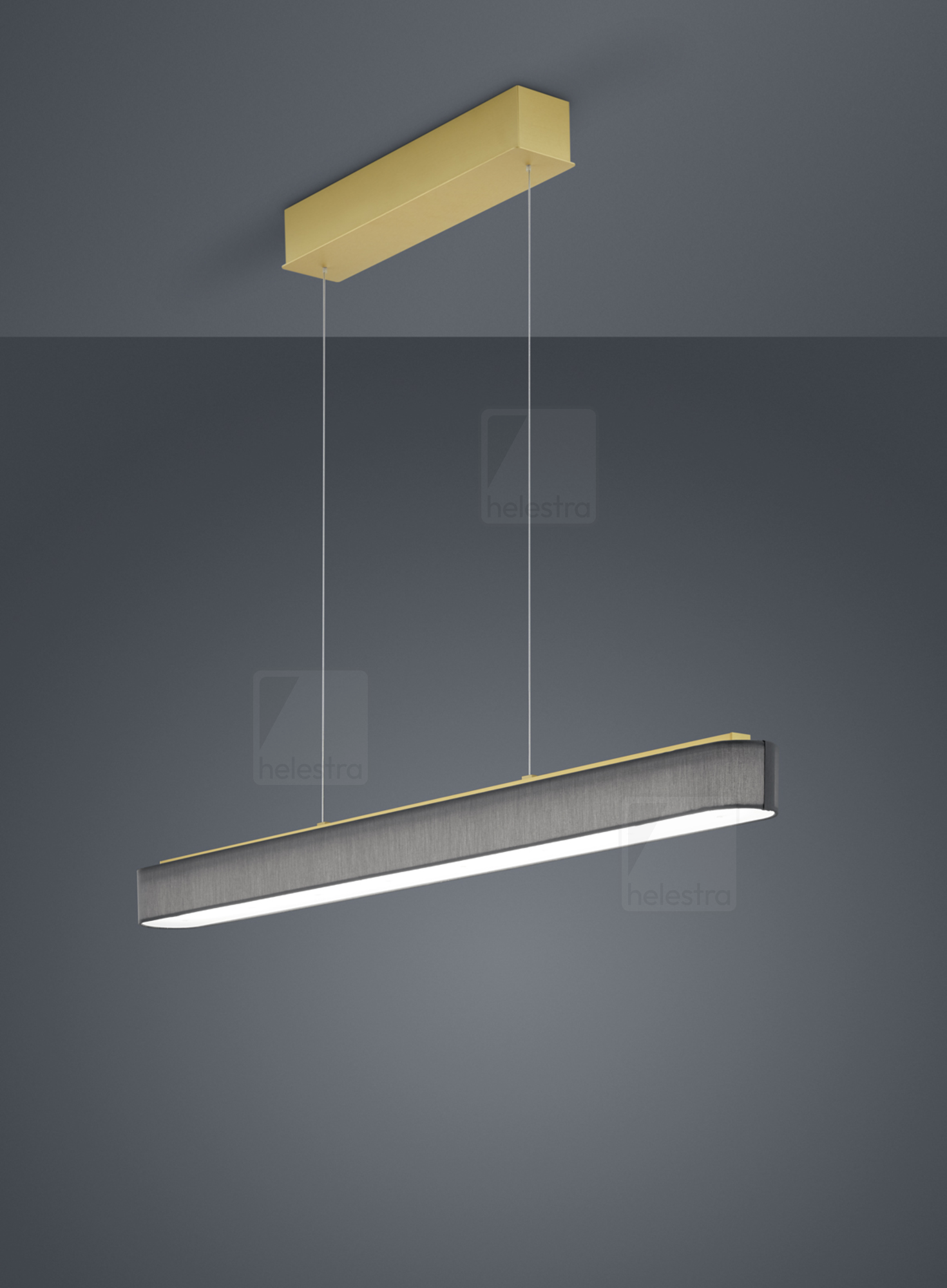 Helestra BOKI  suspension lumineuse aluminium laiton mat