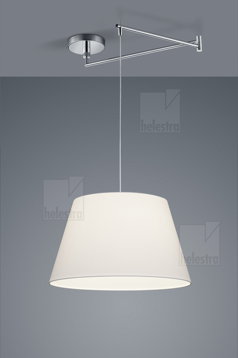 Helestra CERTO  pendant luminaire steel chrome