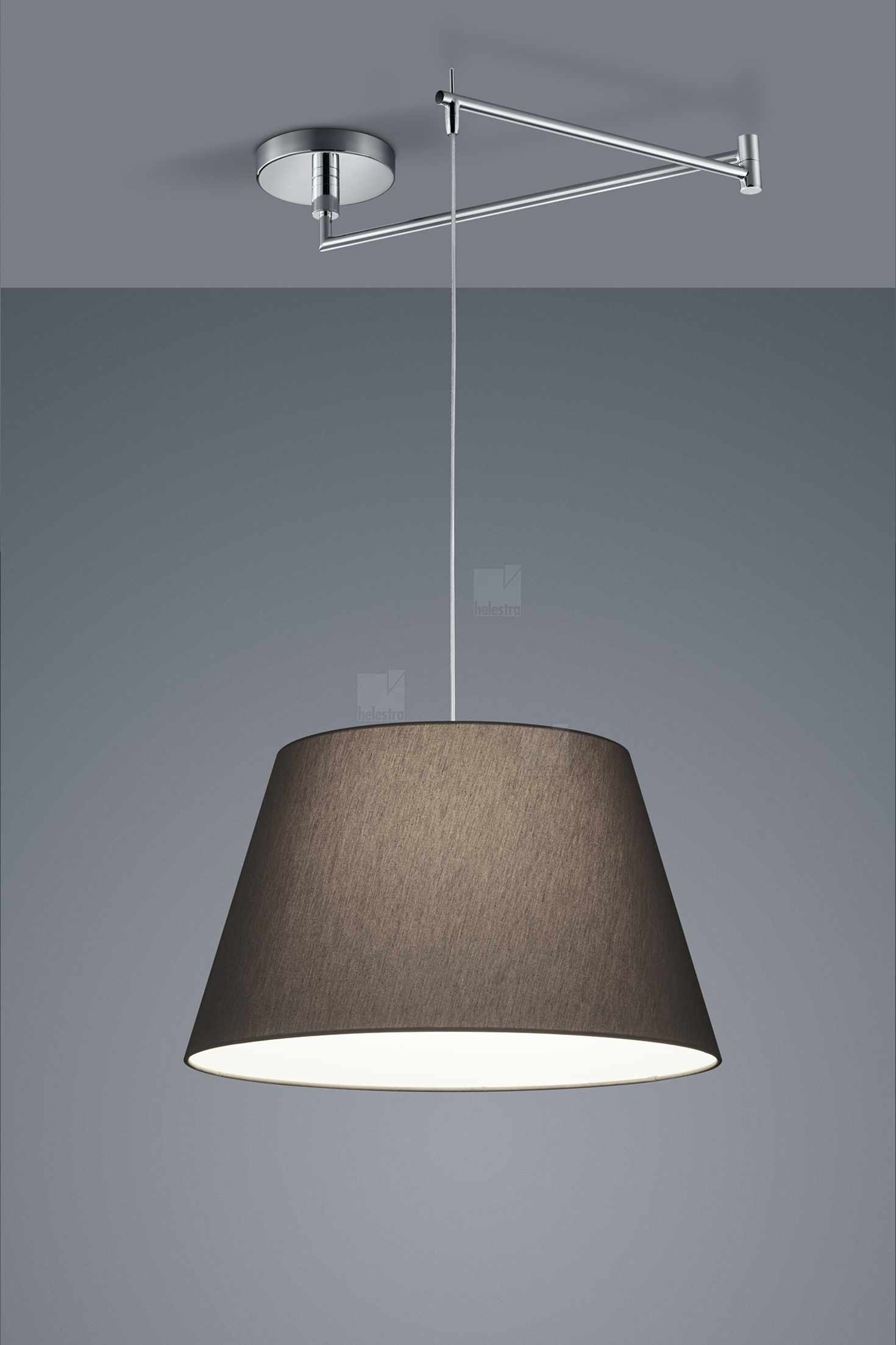 Helestra CERTO  pendant luminaire steel chrome