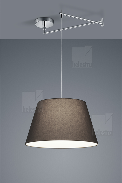 Helestra CERTO  pendant luminaire steel chrome