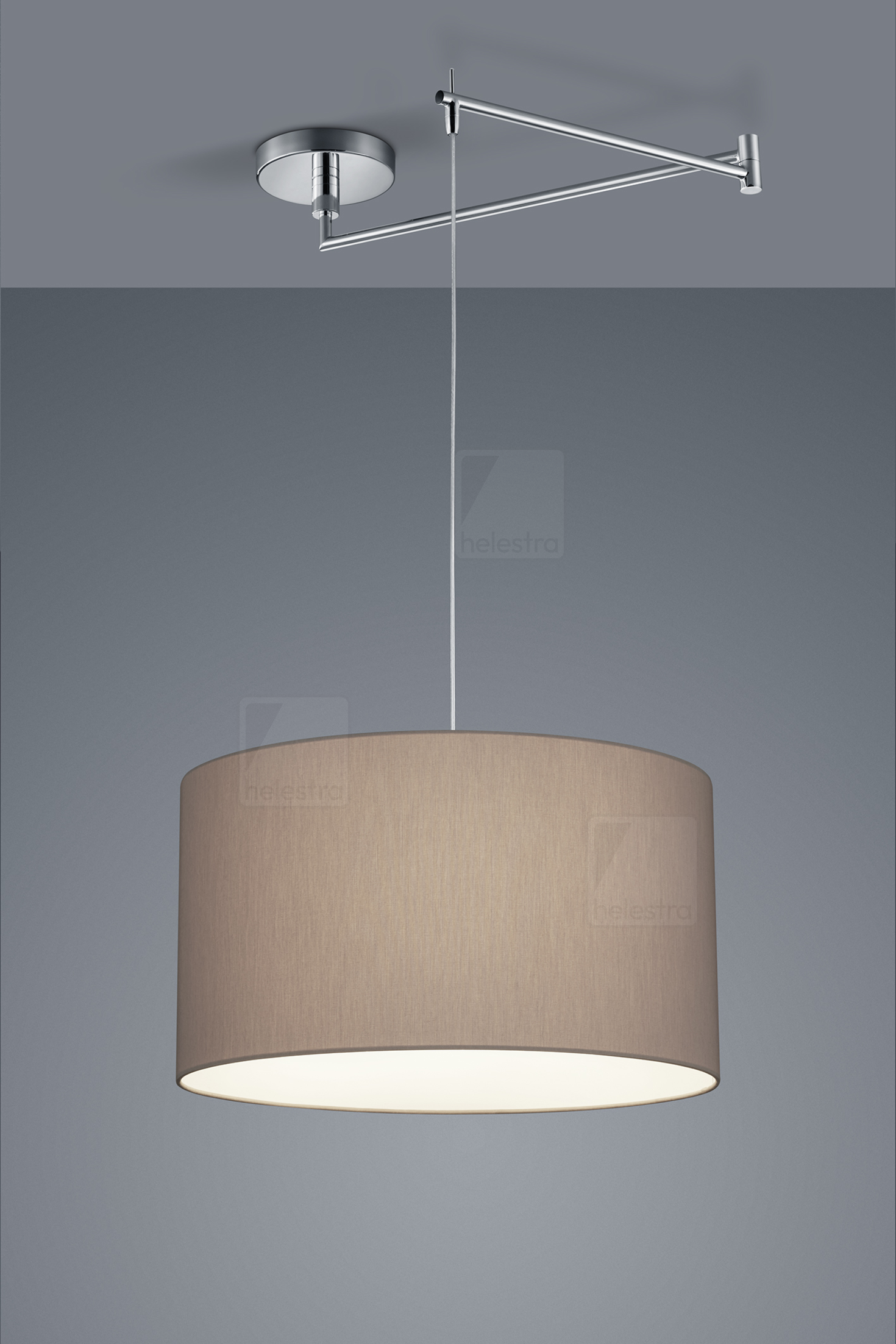 Helestra CERTO  suspension lumineuse Acier chrome