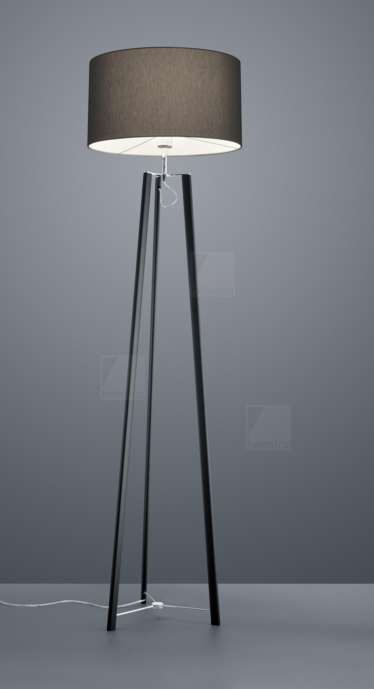 Helestra CERTO  lampadaire Acier noir mat - chrome