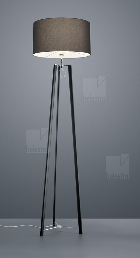 Helestra CERTO  lampadaire Acier noir mat - chrome