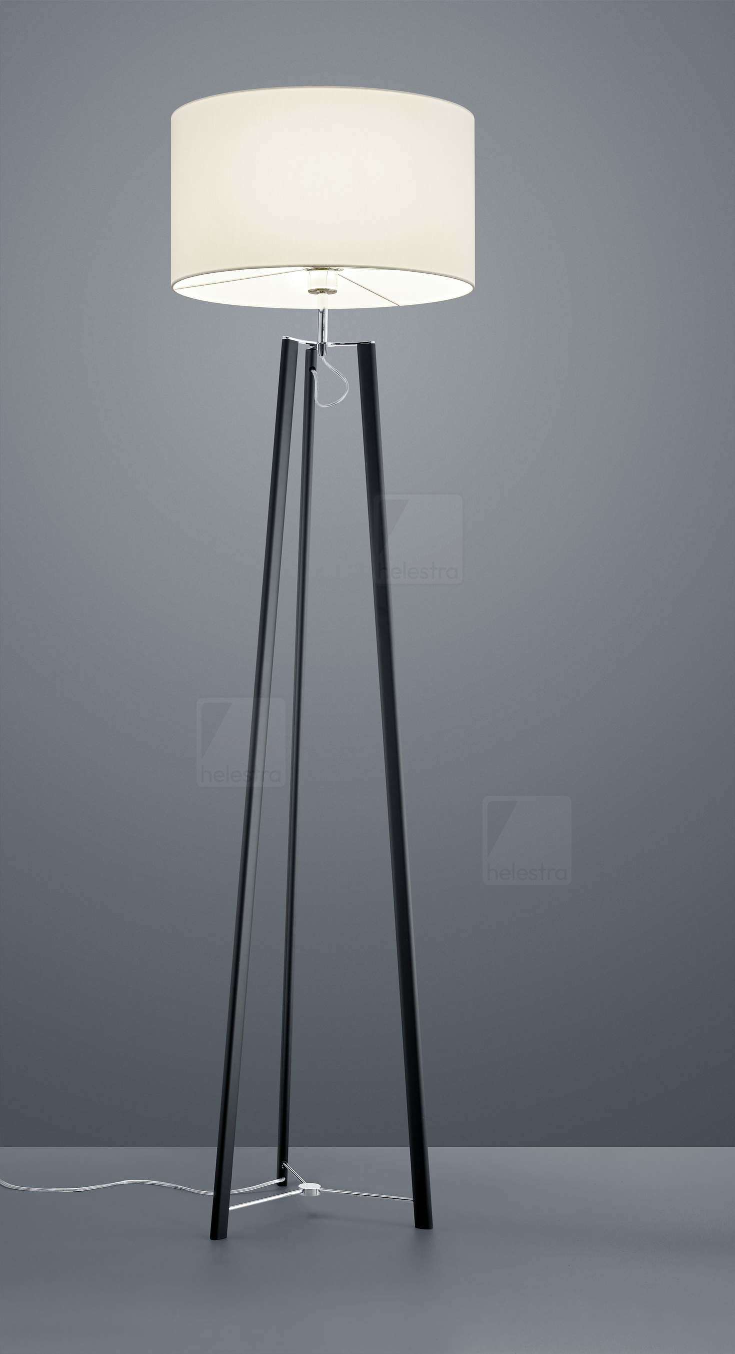 Helestra CERTO  lampadaire Acier noir mat - chrome