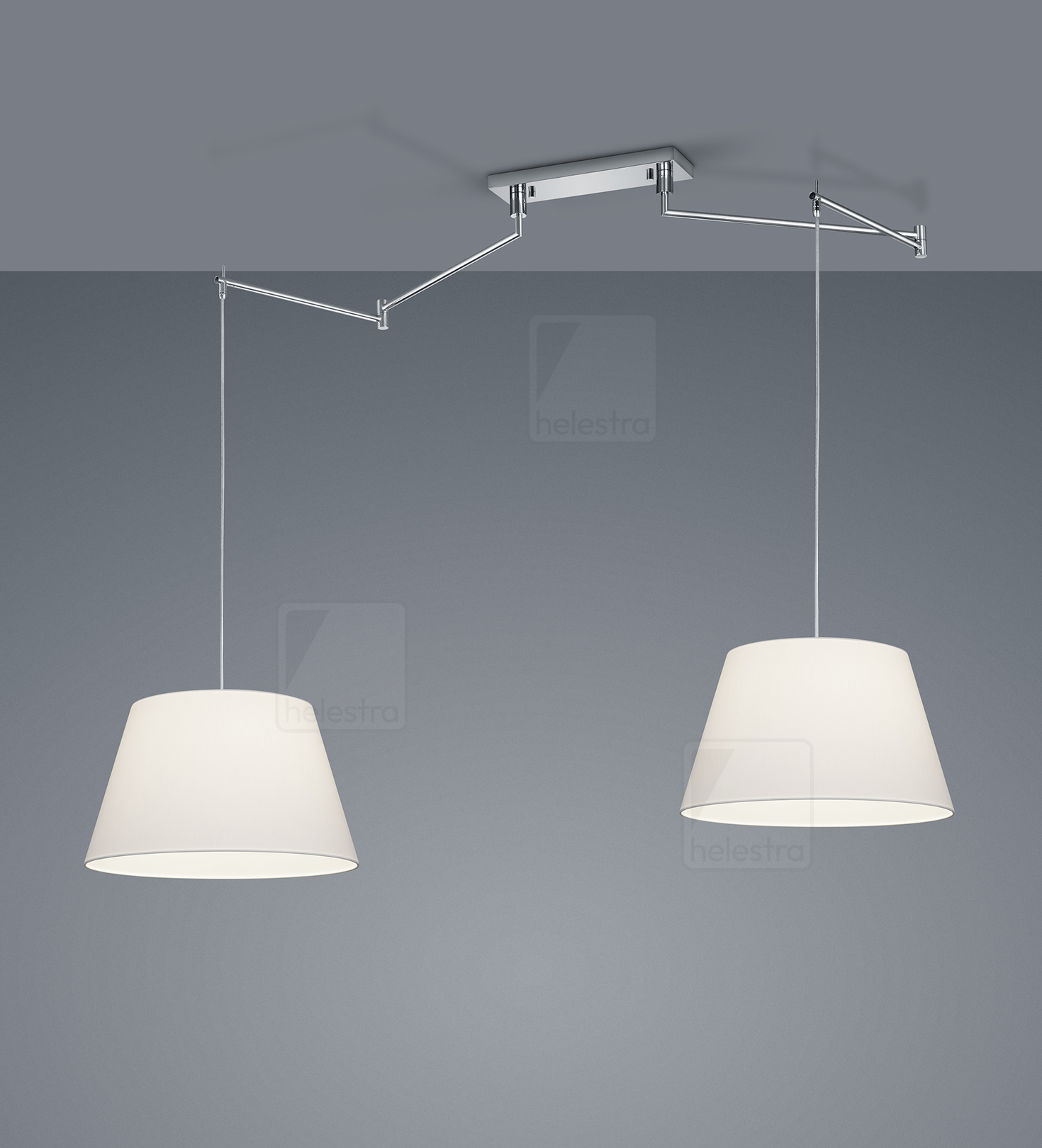 Helestra CERTO  suspension lumineuse Acier chrome