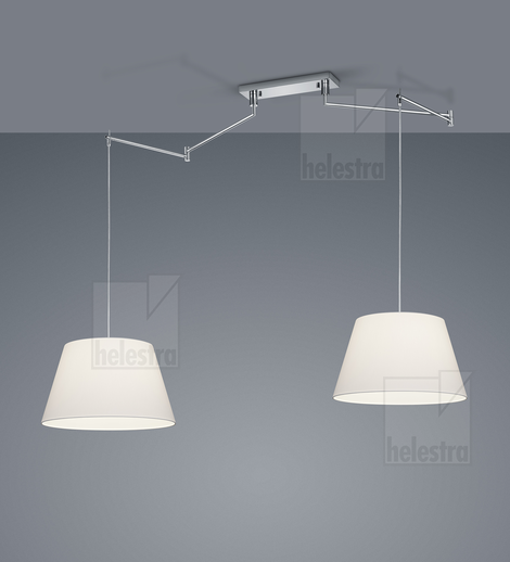 Helestra CERTO  suspension lumineuse  chrome