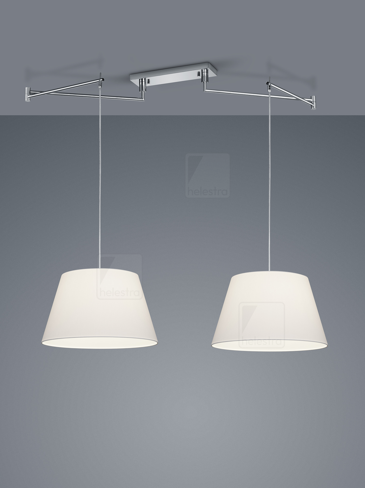 Helestra CERTO  suspension lumineuse Acier chrome
