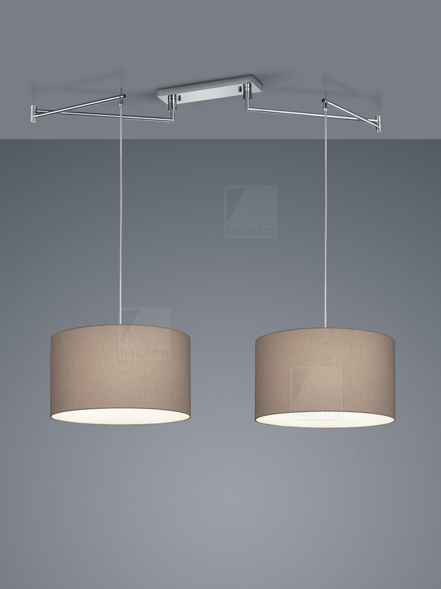 Helestra CERTO  suspension lumineuse Acier chrome