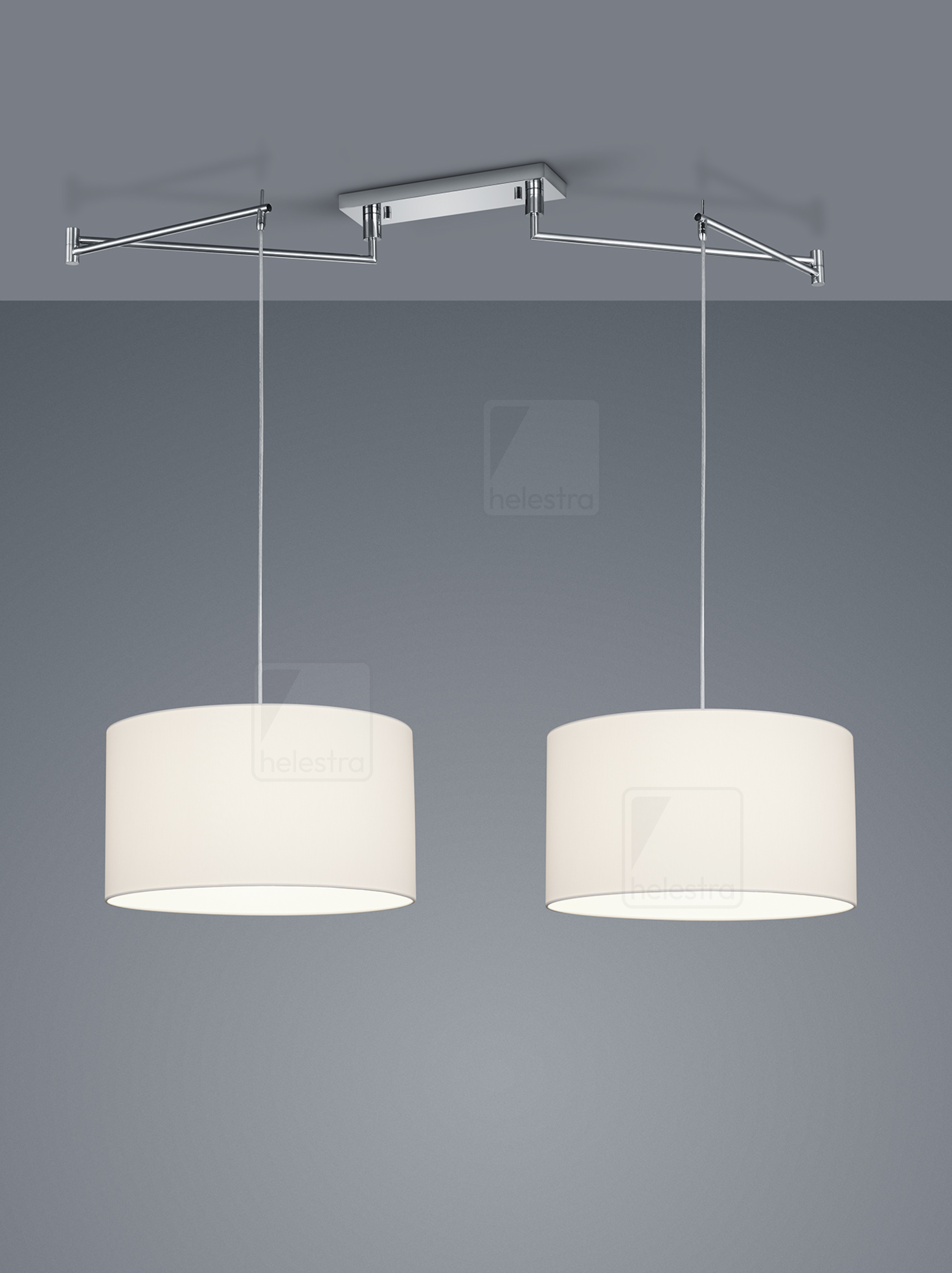 Helestra CERTO  suspension lumineuse Acier chrome