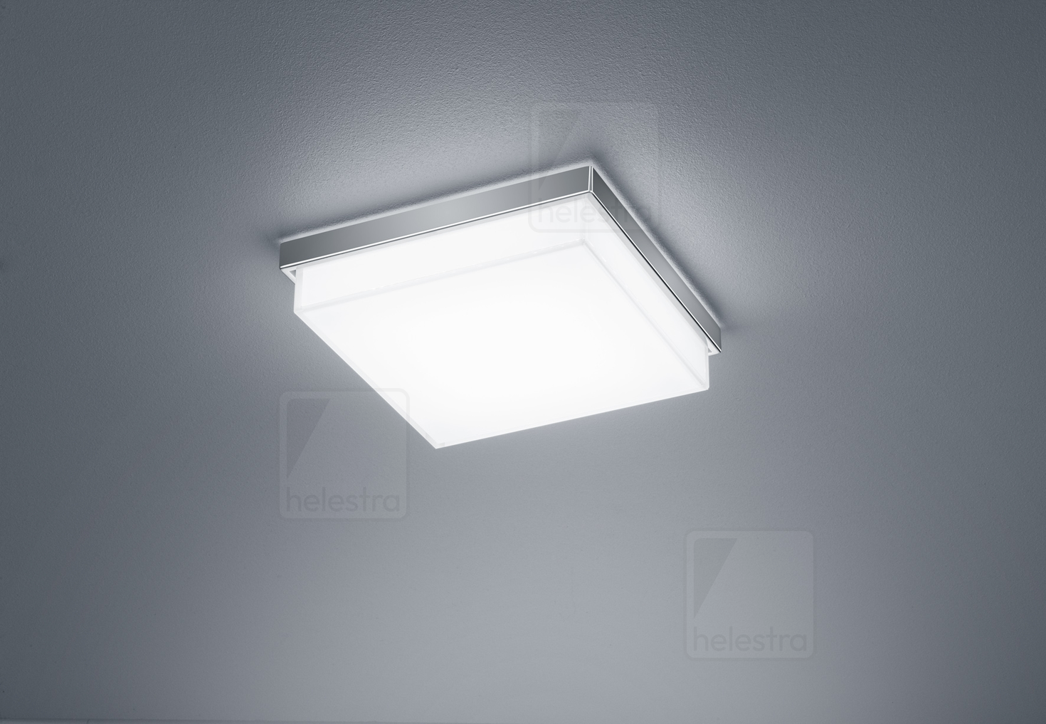 Helestra COSI  lampada soffitto acciaio nickel opaco