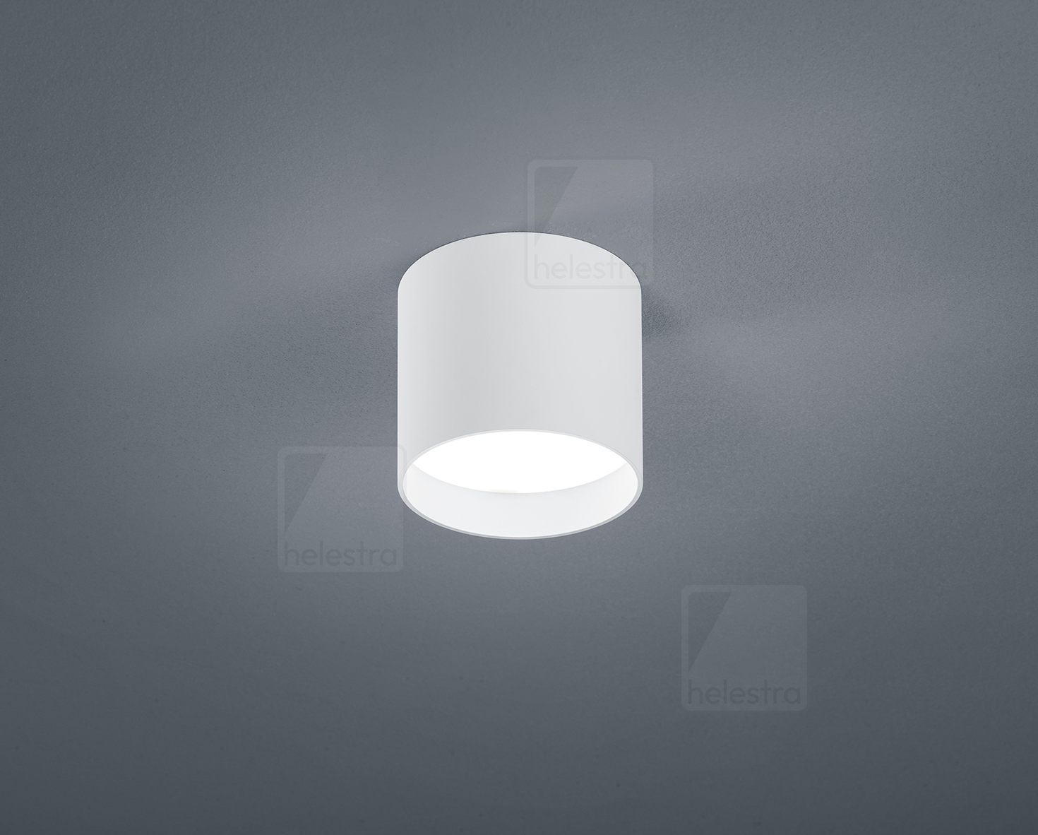 Helestra DORA  ceiling luminaire aluminium mat white