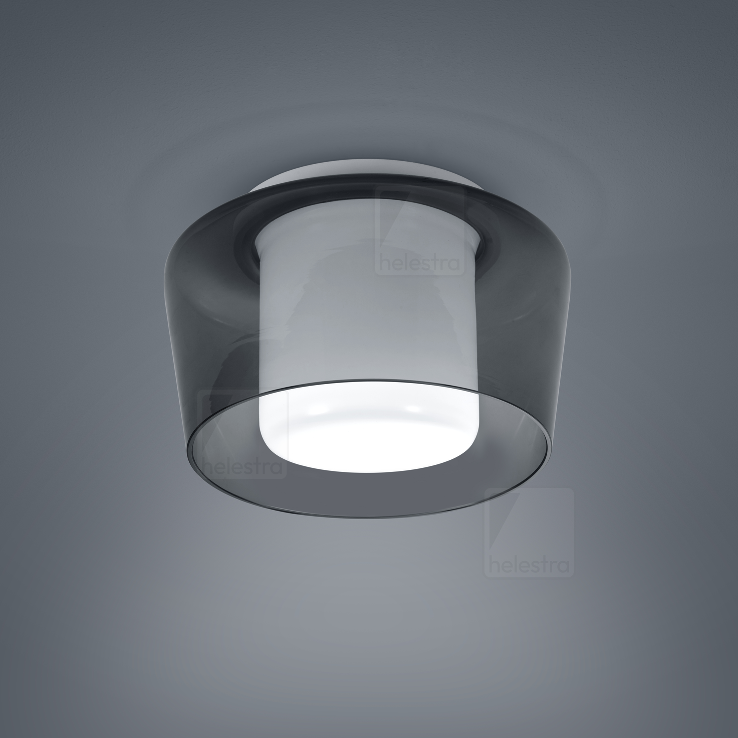 Helestra CANIO  Plafonnier Acier blanc mat