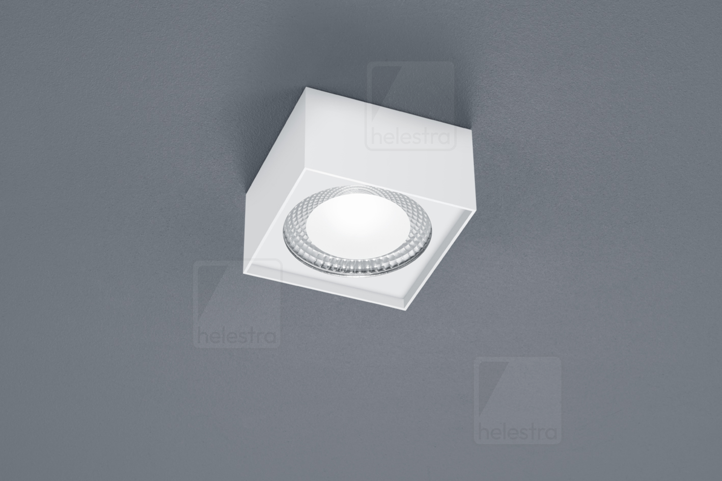 Helestra KARI  Plafonnier Acier blanc mat