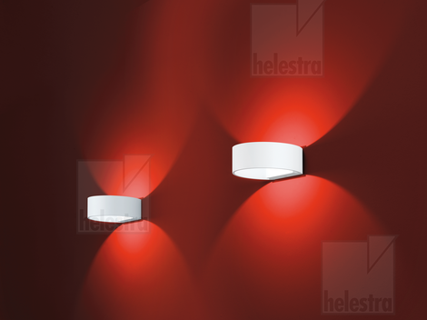 Helestra FOSCA  wall luminaire aluminium mat white