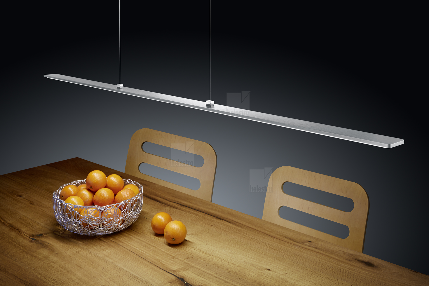 Helestra LEXX  pendant luminaire aluminium nickel mat