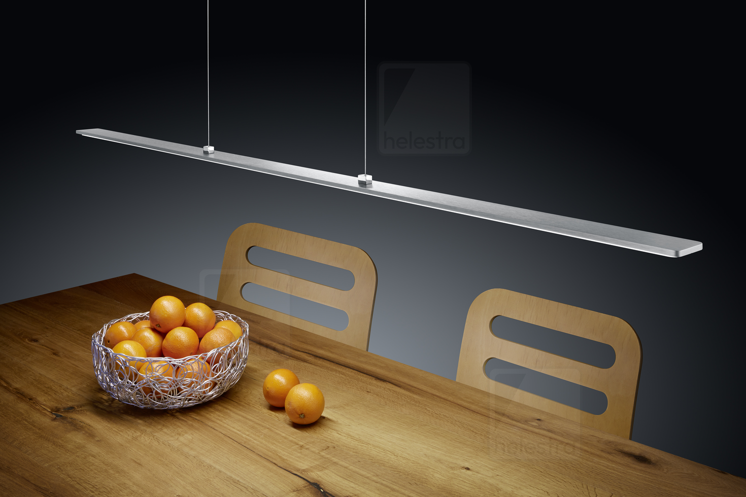 Helestra LEXX  lampada a sospensione alluminio nickel opaco