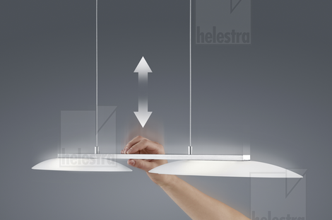 Helestra SALLY  lampada a sospensione  nickel opaco - cromato