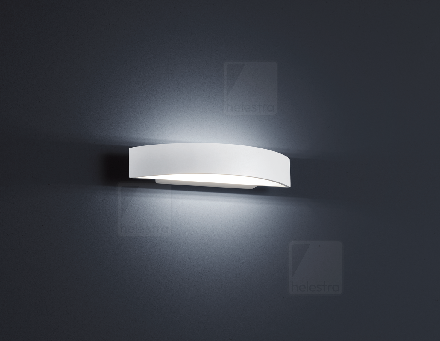 Helestra YONA  wall luminaire aluminium mat white